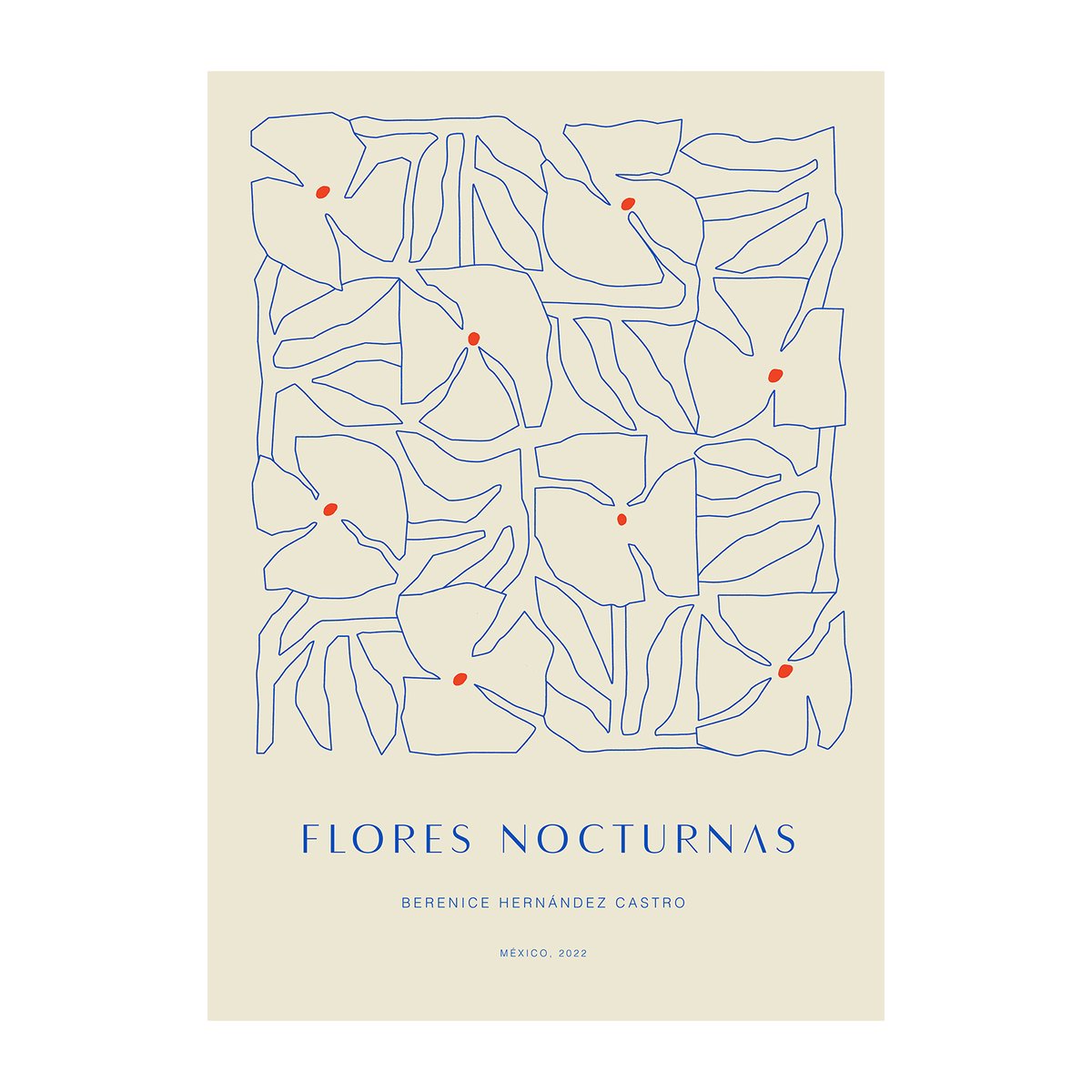 Paper Collective Flores Nocturnas 01 plakat 50 x 70 cm