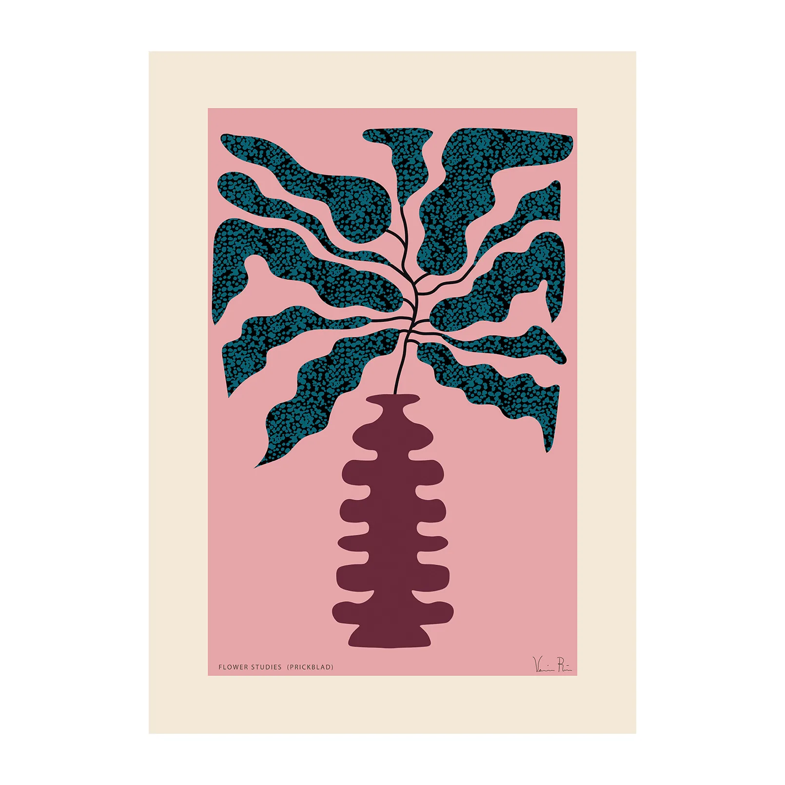 Flower Studies 01 (Prickblad) plakat, 30 x 40 cm Paper Collective