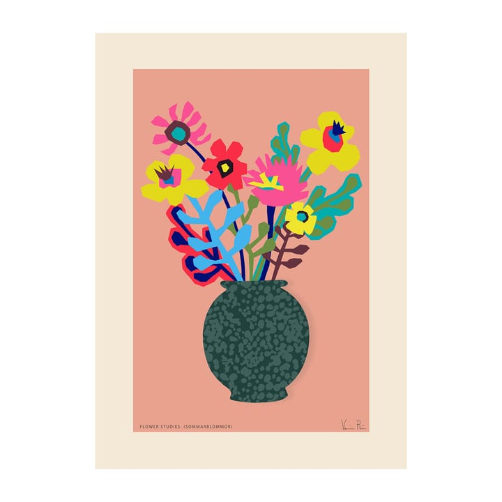 Flower Studies 02 (Sommar) plakat - 30 x 40 cm - Paper Collective