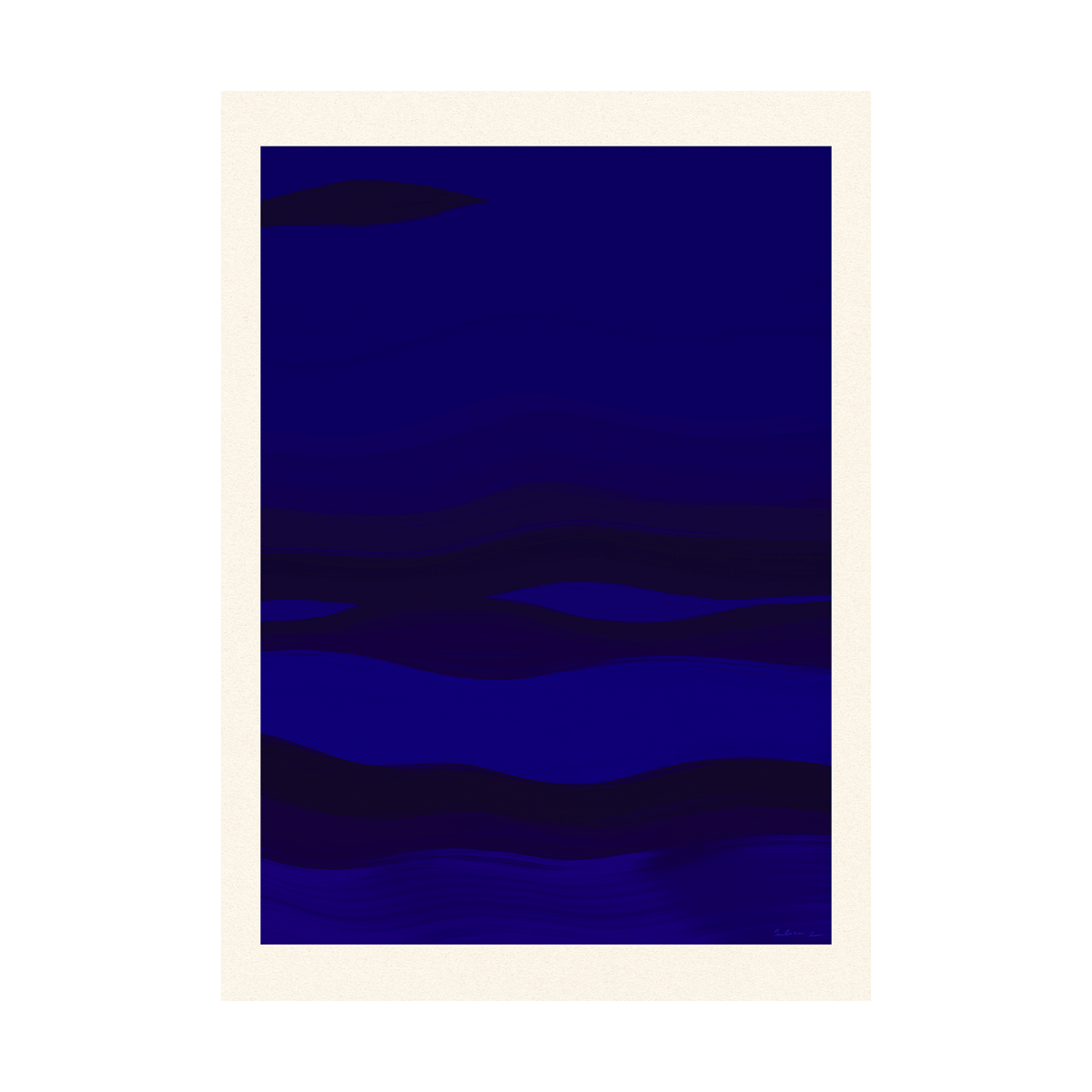 Paper Collective From Afar poster 50x70 cm | Skandinavisk Design | Poster | Blå