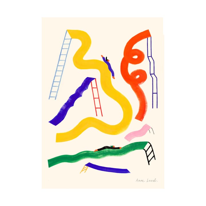 Glisser  plakat - 30x40 cm - Paper Collective