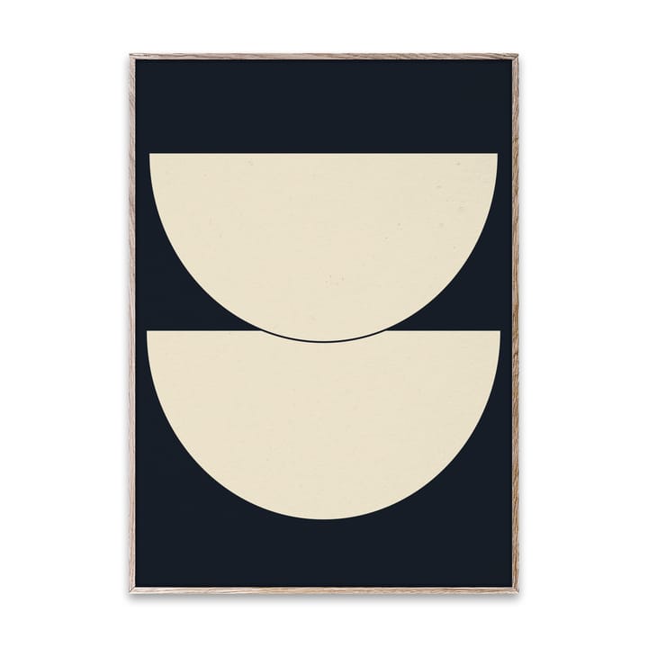 Half Circles I poster blå, 50x70 cm Paper Collective