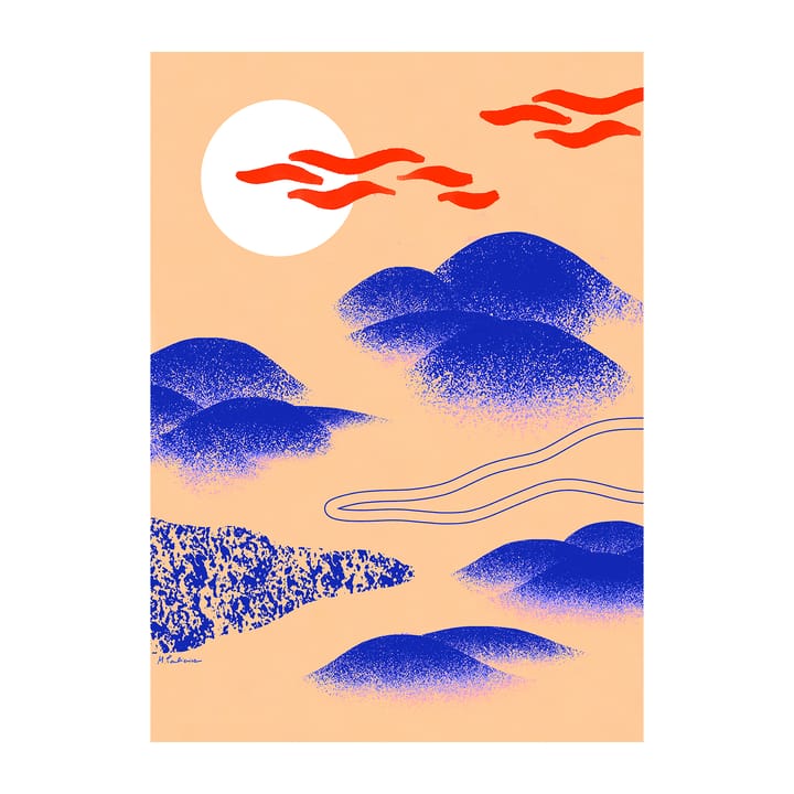 Japanese Hills plakat - 30 x 40 cm - Paper Collective