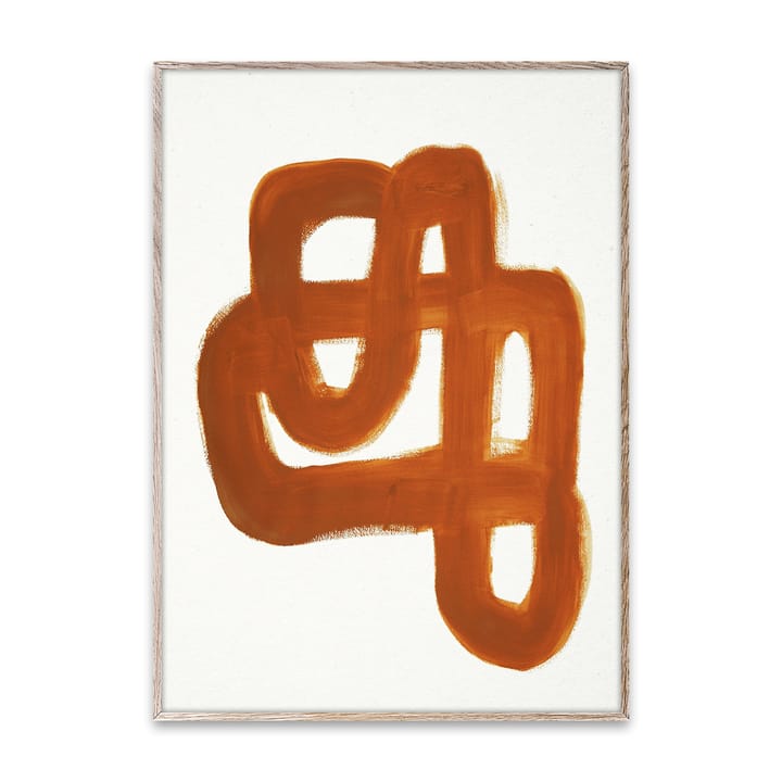 Orange Brush plakat, 30 x 40 cm Paper Collective