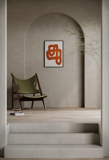 Orange Brush plakat - 50 x 70 cm - Paper Collective