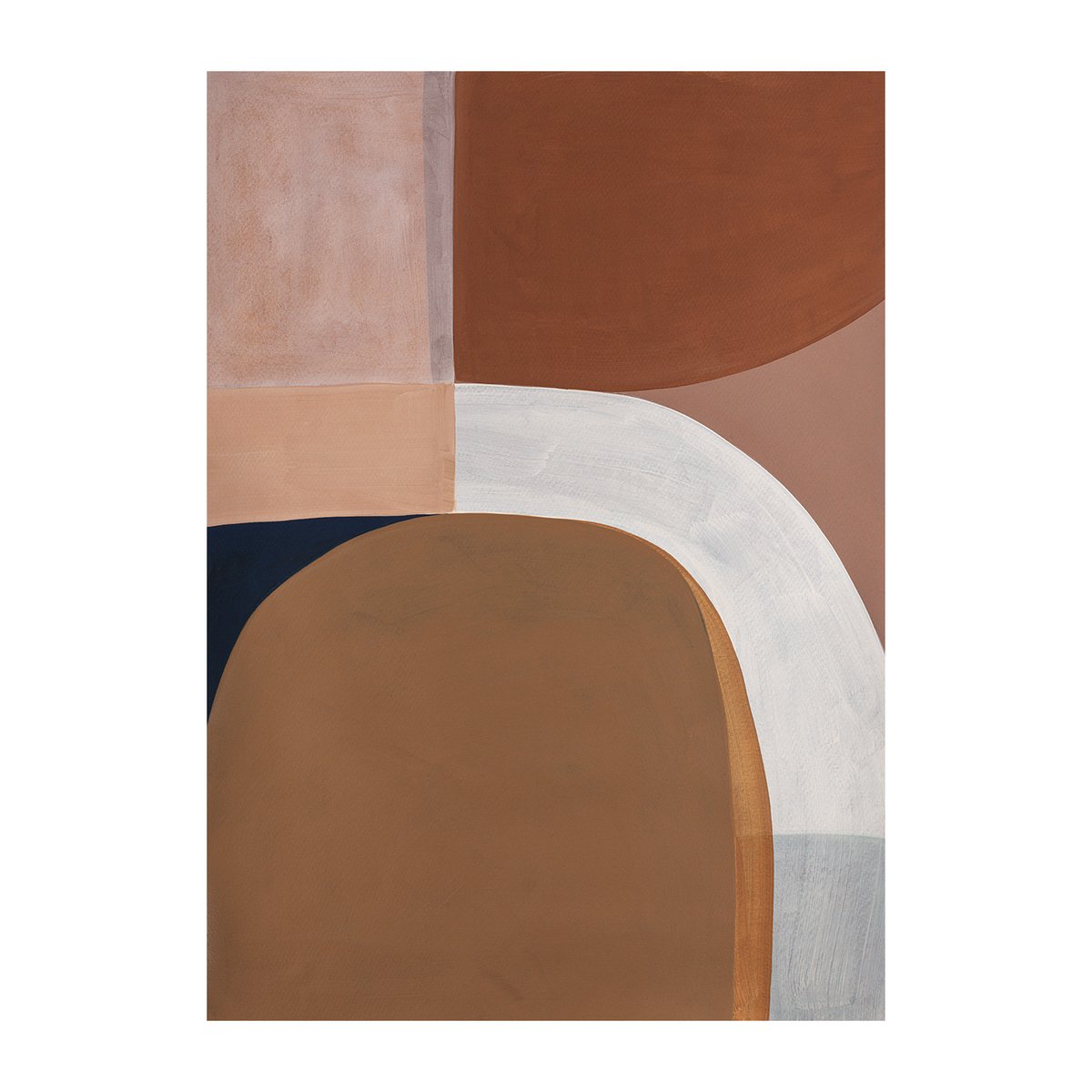 Paper Collective Painted Shapes 01 plakat 30x40 cm