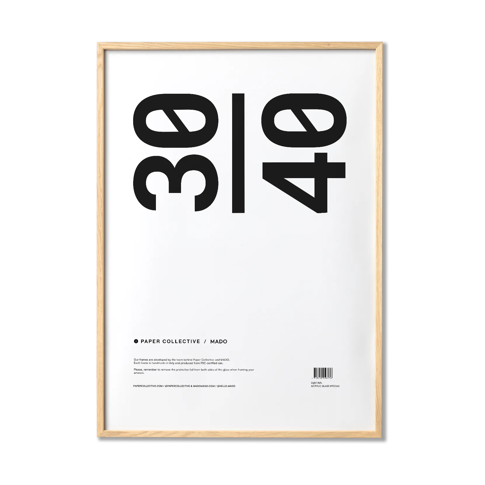 Paper Collective ramme plexiglass-ask, 30x40 cm Paper Collective