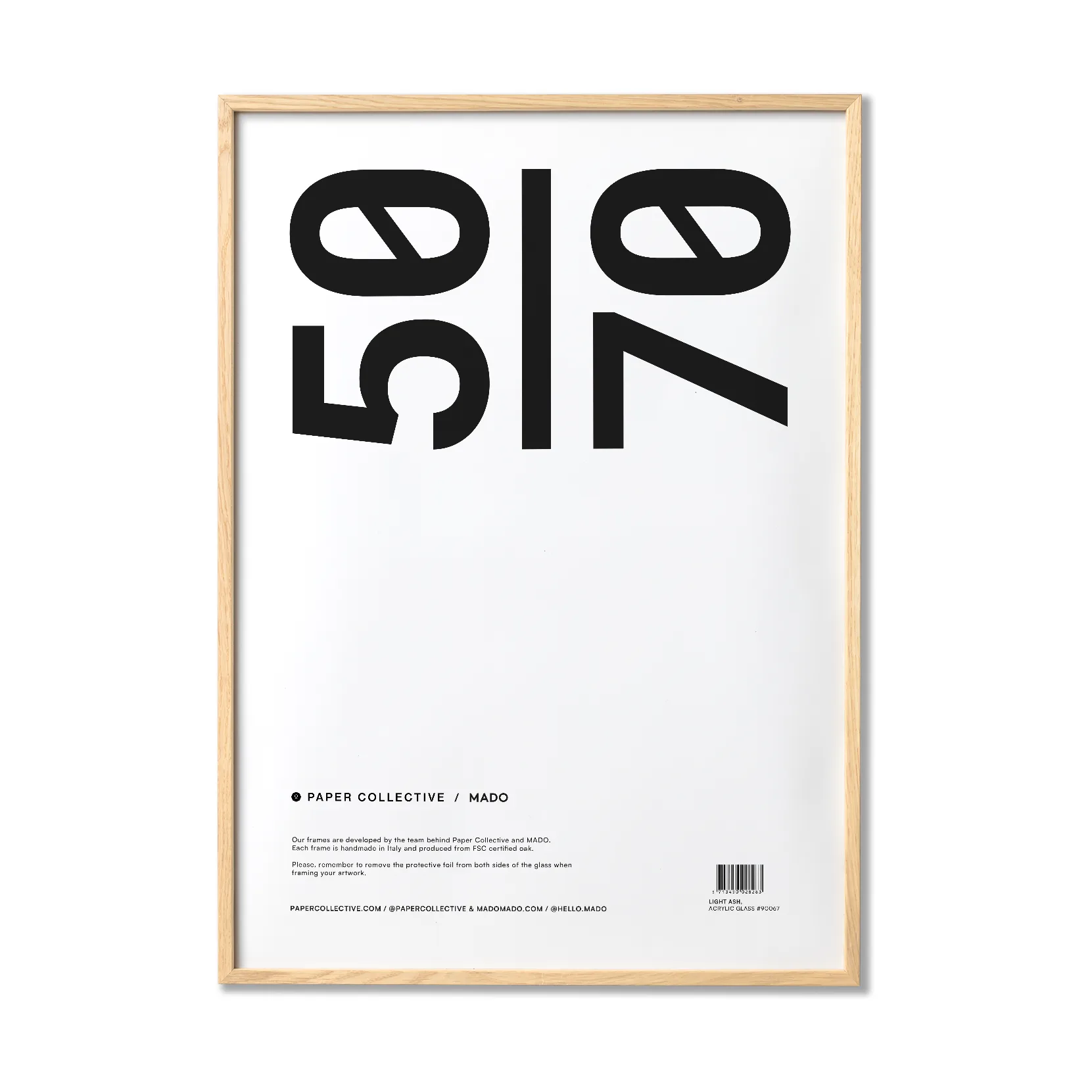 Paper Collective ramme plexiglass-ask, 50x70 cm Paper Collective
