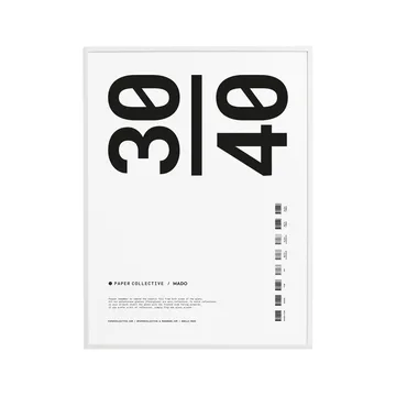 Paper Collective ramme plexiglass-hvit - 30x40 cm - Paper Collective