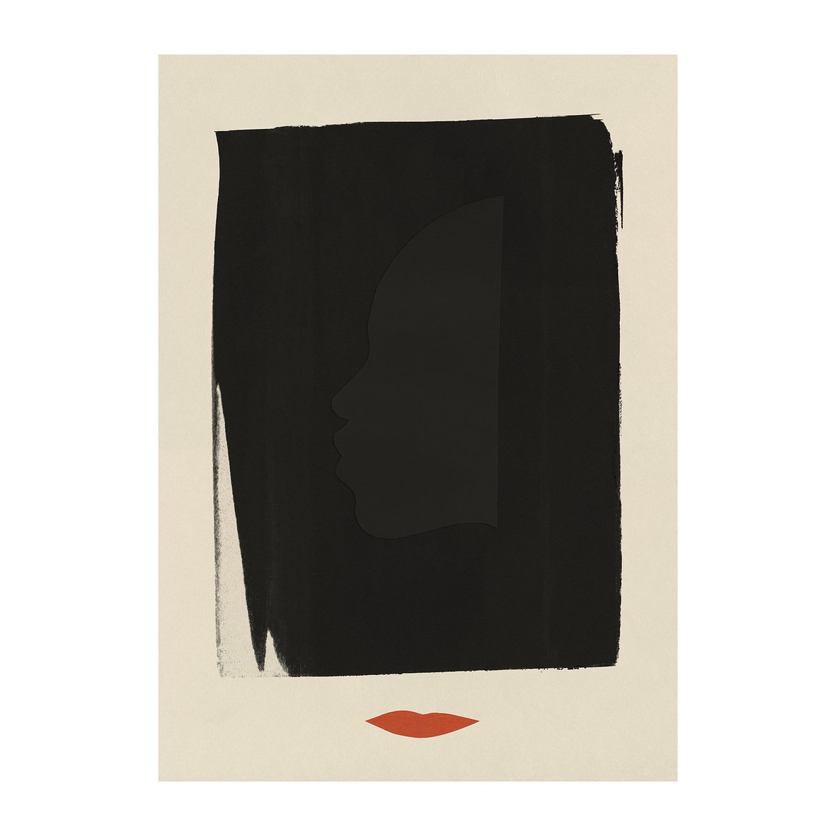 Paper Collective Red Lips poster 30 x 40 cm