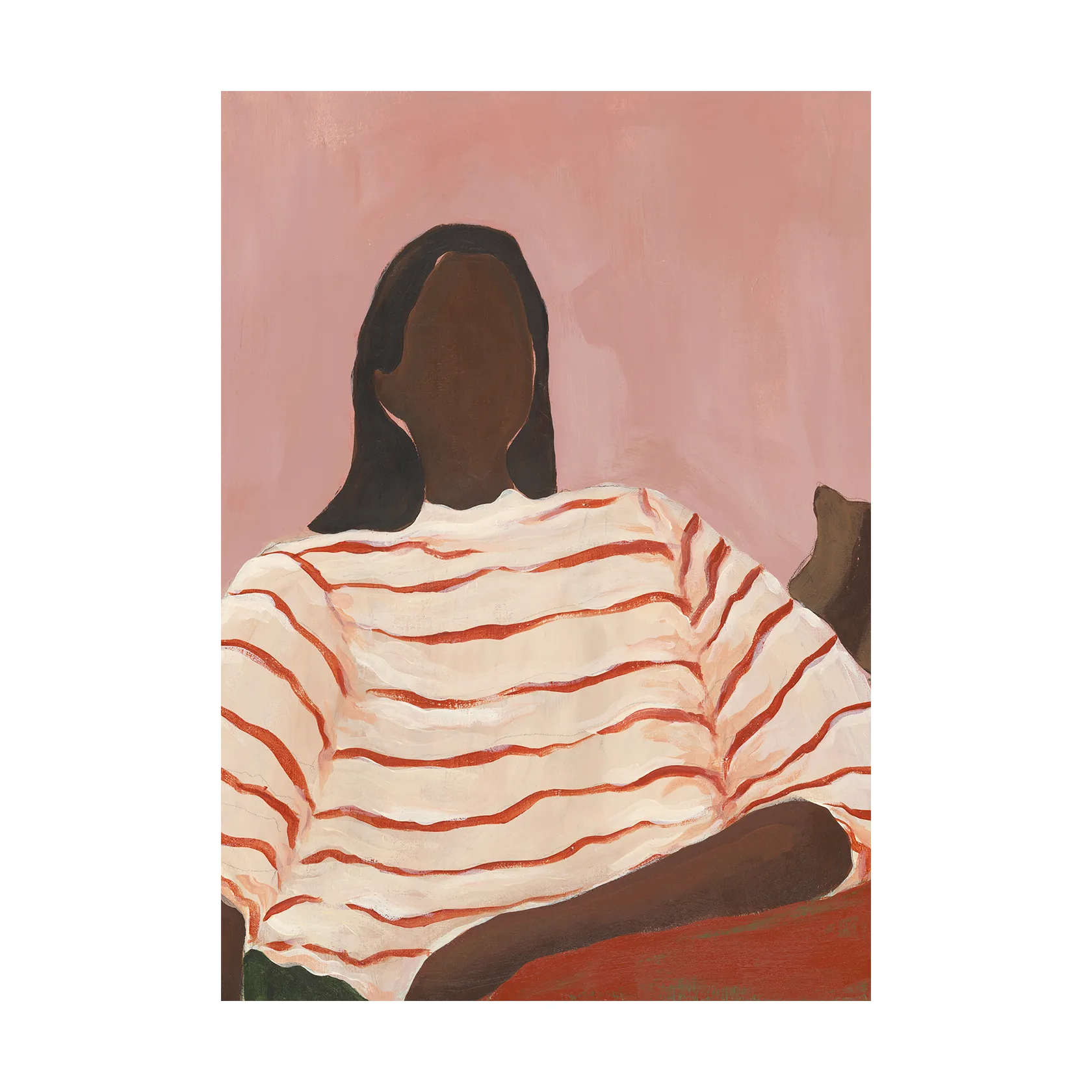 Red Stripes poster, 50x70 cm Paper Collective