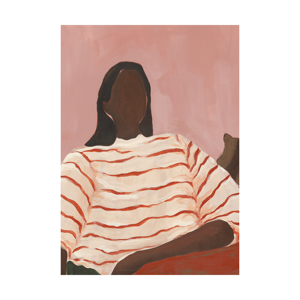 Paper Collective Red Stripes poster 50x70 cm | Skandinavisk Design | Poster | Rød
