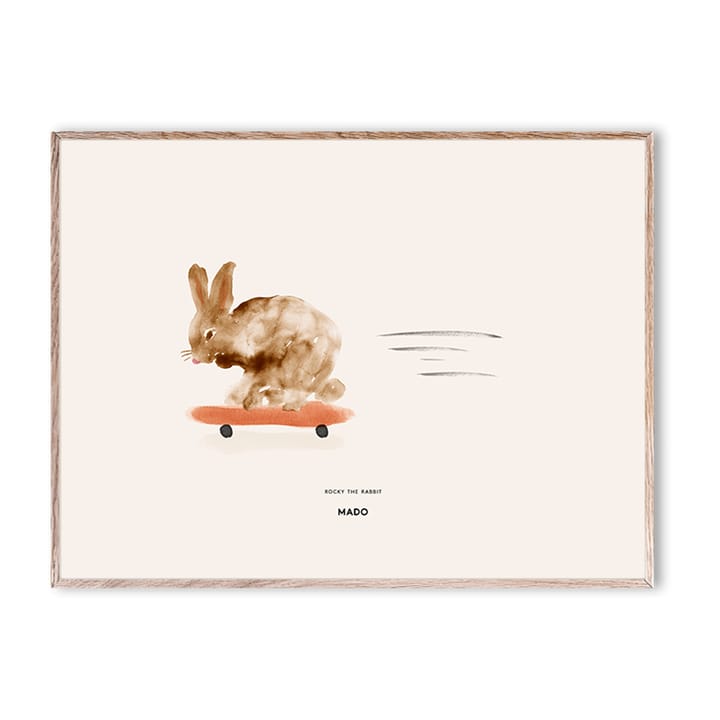 Rocky the Rabbit plakat - 30 x 40 cm - Paper Collective