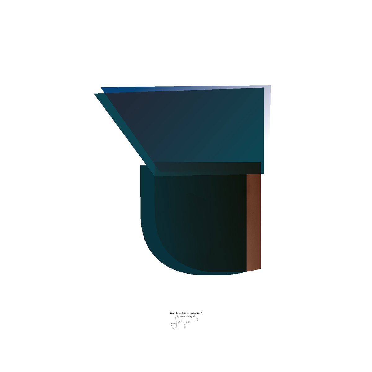 Sketchbook Abstract 03 poster 30x40 cm