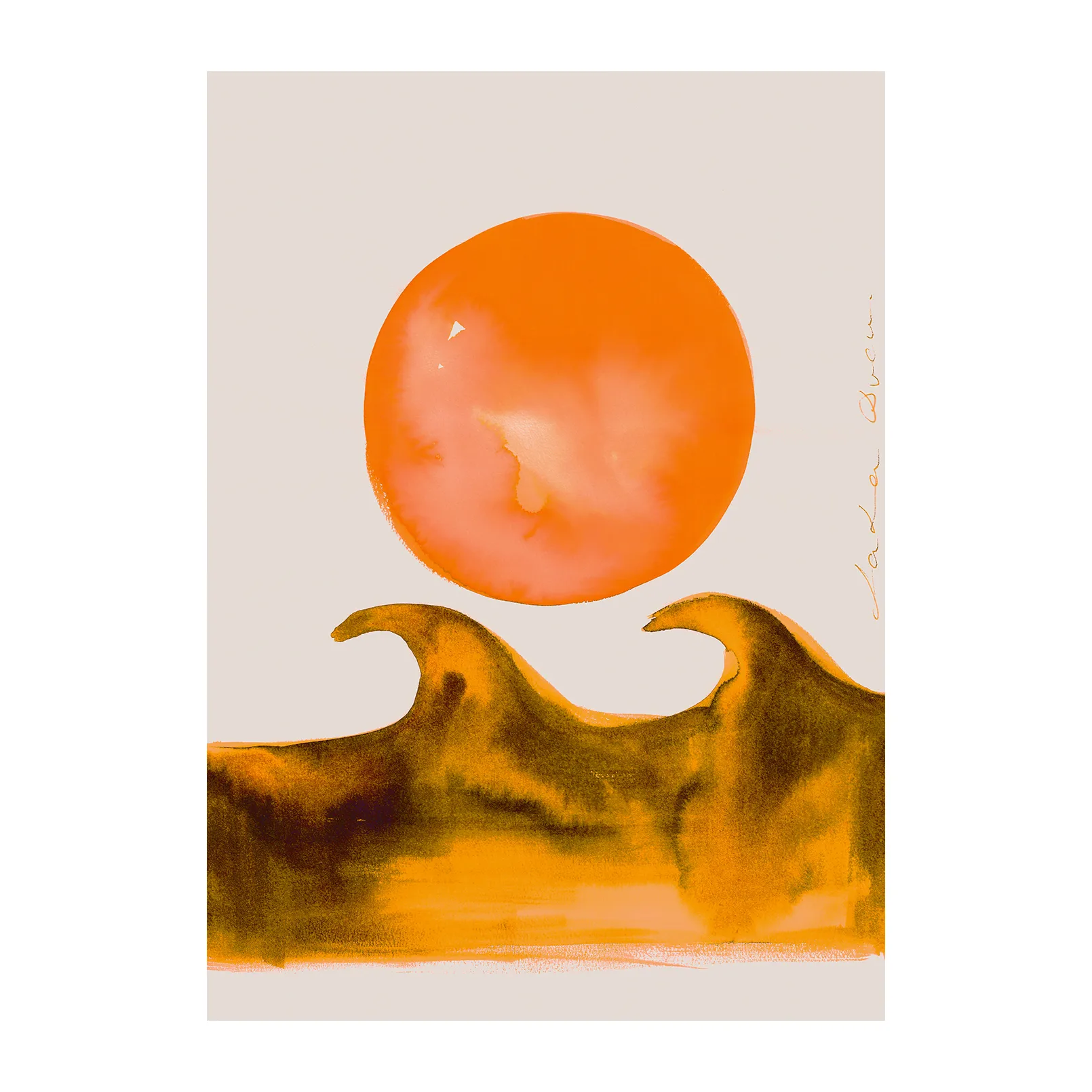 Sunset Waves poster, 30 x 40 cm Paper Collective