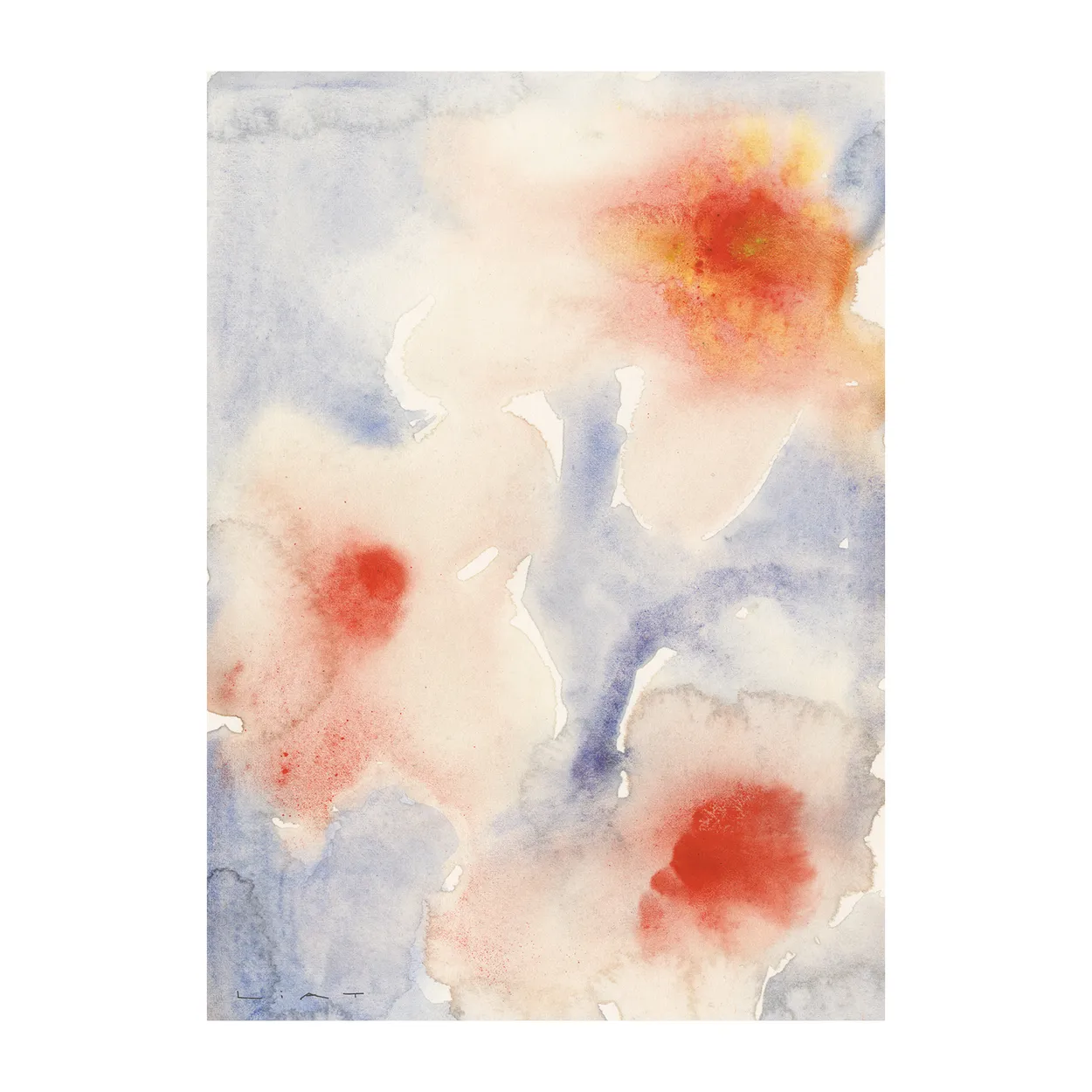 Paper Collective Three Flowers plakat 30 x 40 cm