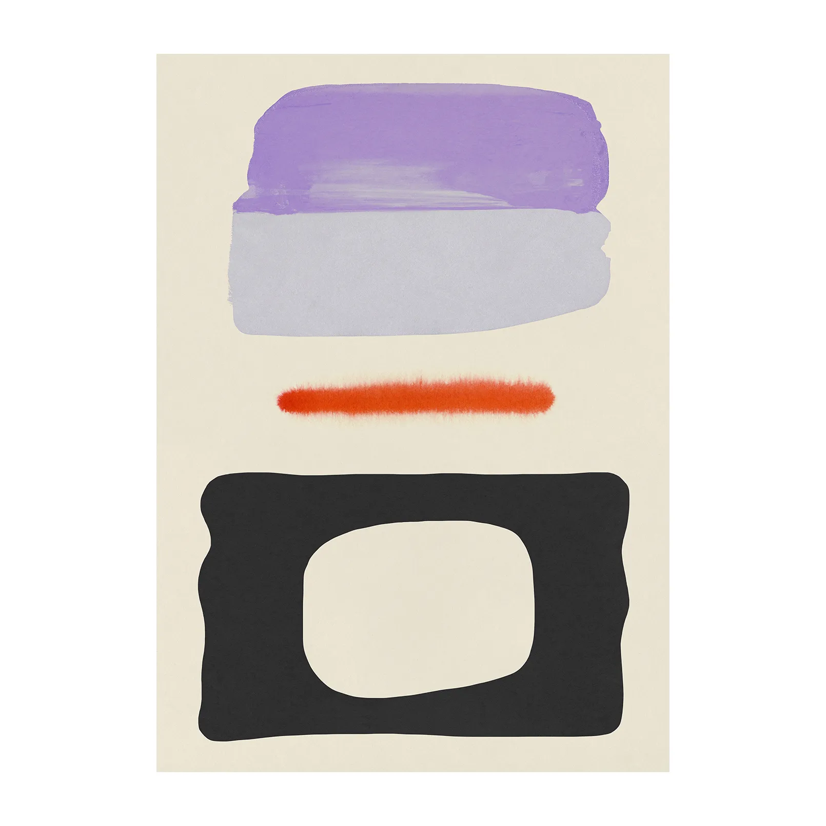 Three Shapes poster, 30 x 40 cm Paper Collective