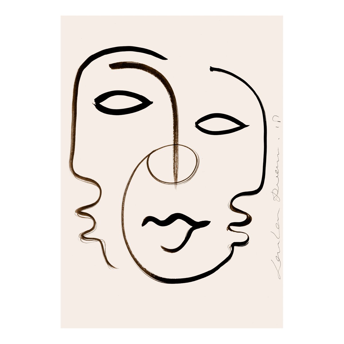 Paper Collective We are one poster 70x100 cm | Skandinavisk Design | Poster | Beige