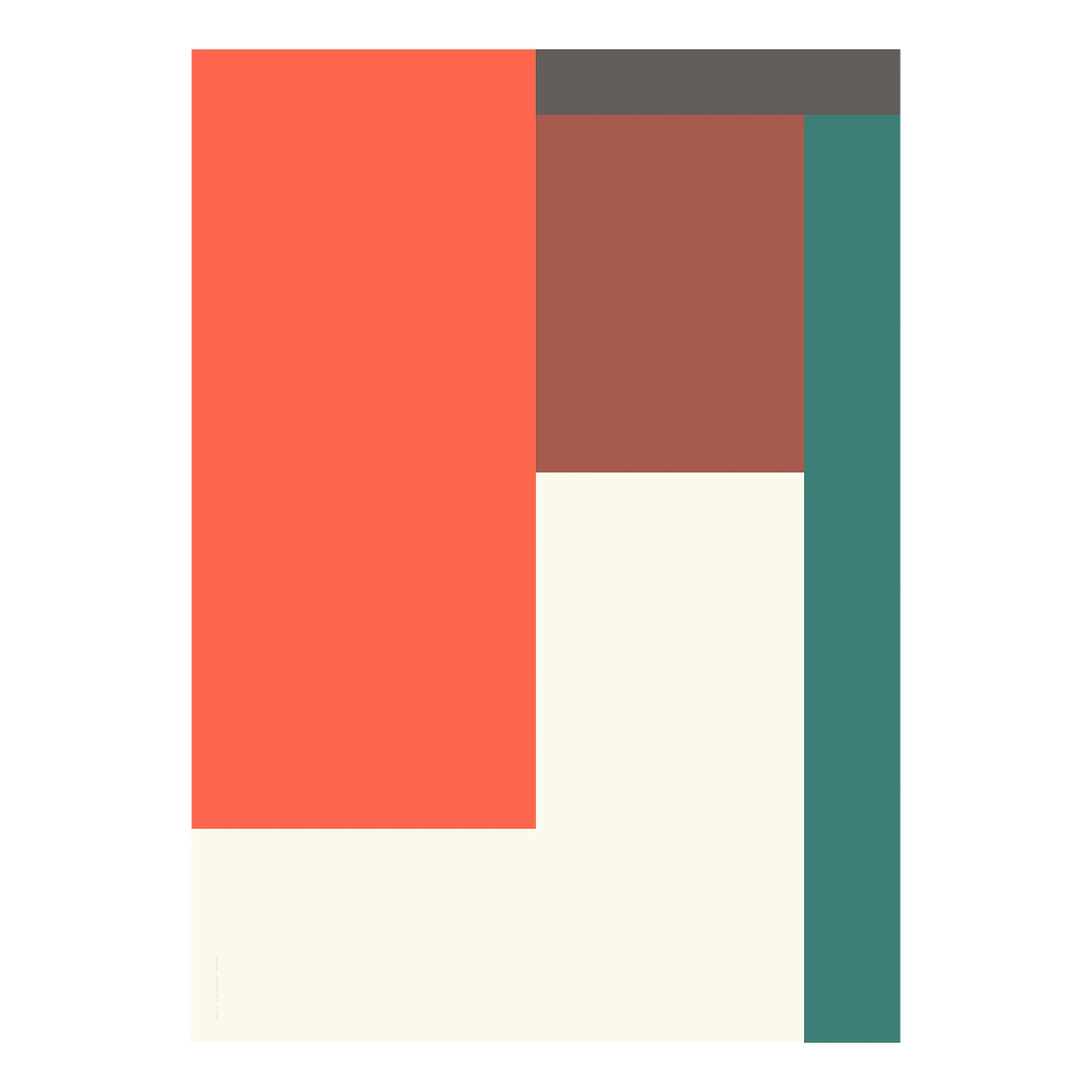 Wrong Geometry poster, modell 04, 50x70 cm Paper Collective