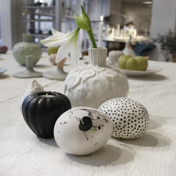 Egg prikkete - hvit-svart - Paradisverkstaden