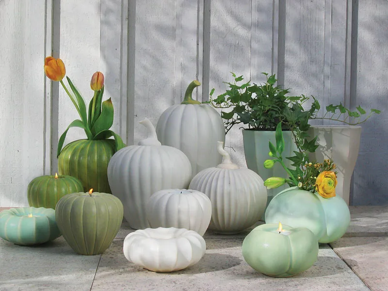 Frøhus Telysholder lav hvit, hvit Paradisverkstaden