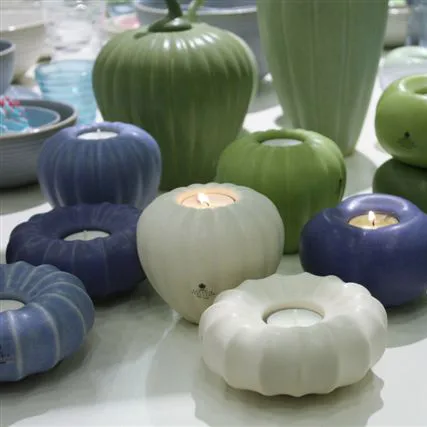 Frøhus Telysholder lav hvit, hvit Paradisverkstaden