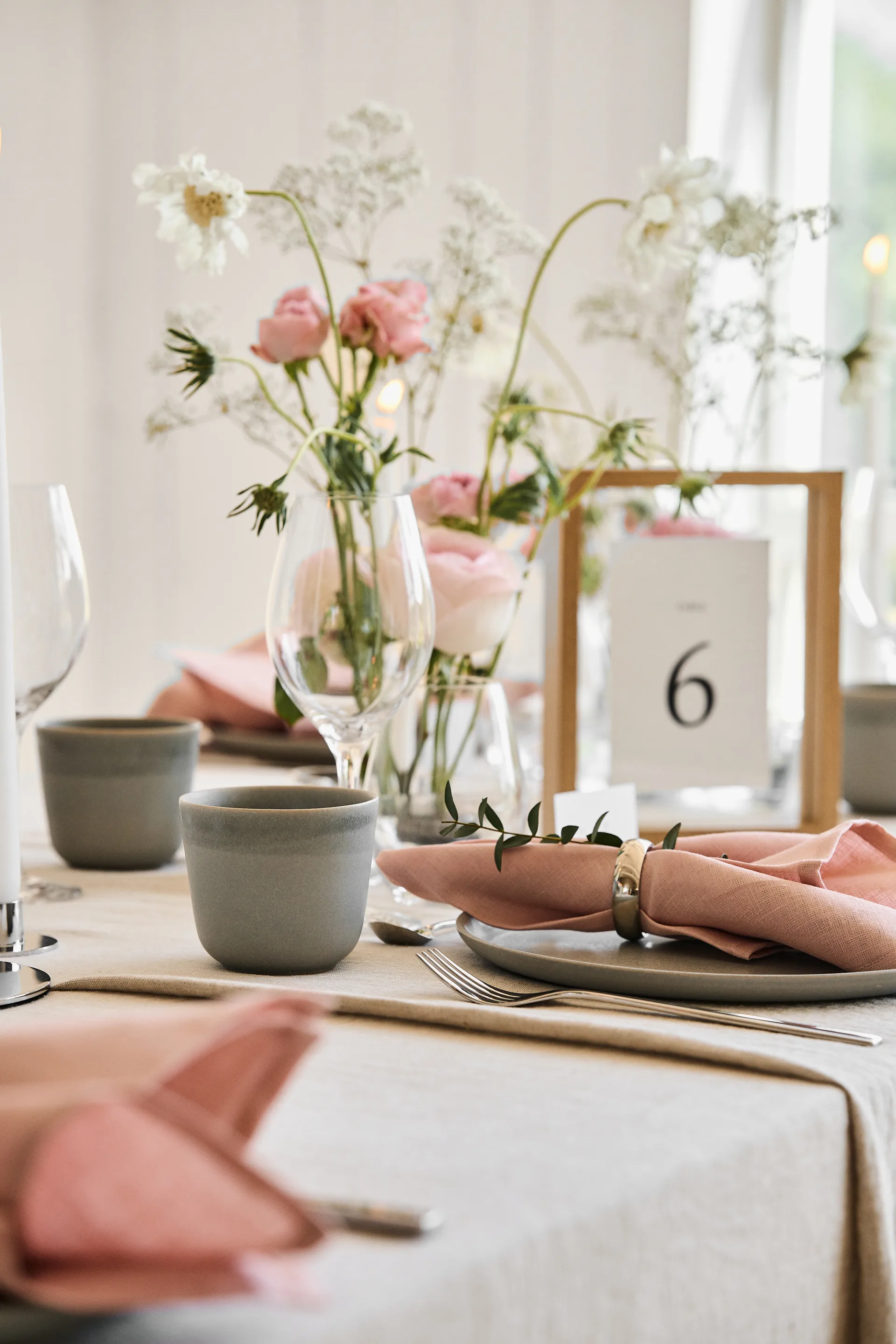 Morgon Grå kopp 4-pakning, Grå Paradisverkstaden