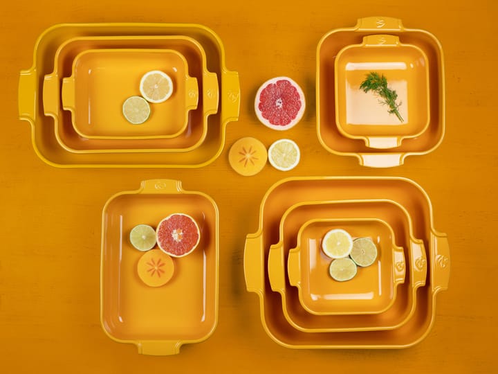 Appolia keramikkform 40x27 cm, Saffron yellow Peugeot