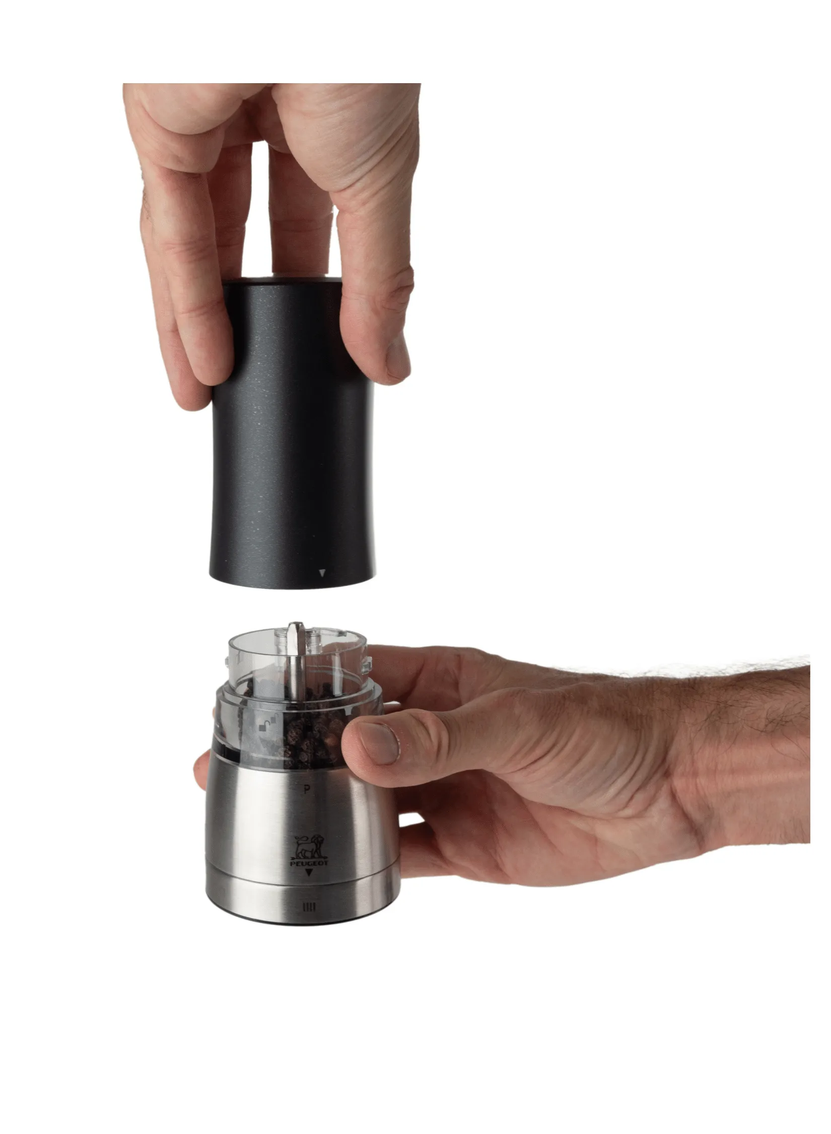 Daman elektrisk pepperkvern 16 cm, Svart Peugeot