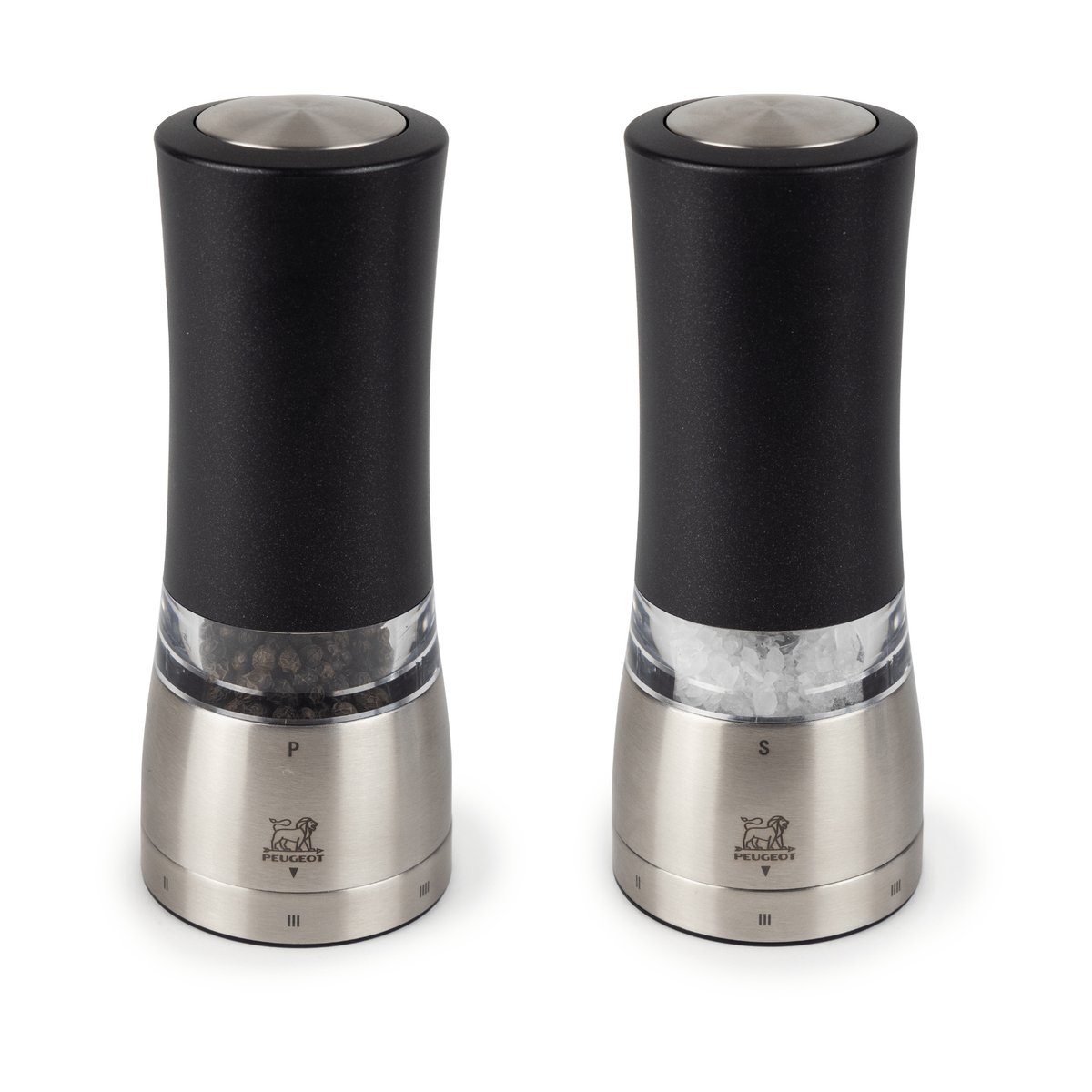 Peugeot Daman Z DUO Electric salt-og pepperkvern 2 deler Black