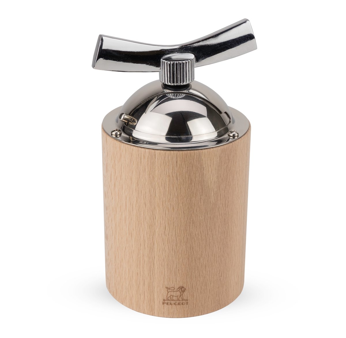 Peugeot Isen Flax Seed kvern 13 cm Wood-metal | Skandinavisk Design | Salt- & Pepperkverner | Beige
