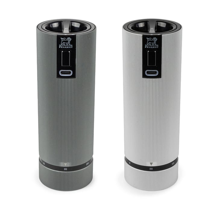 Line elektrisk kryddkvern 2-pack, Carbon-aluminium Peugeot
