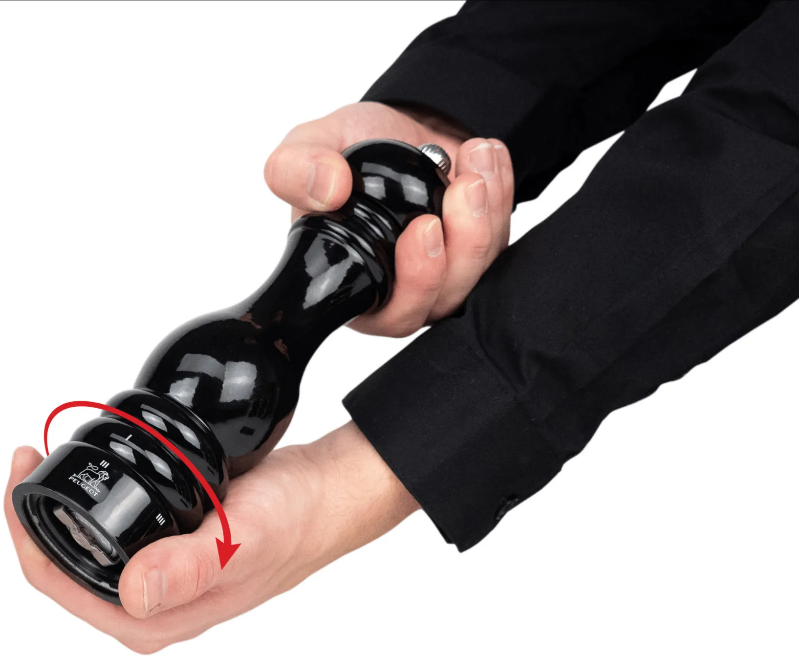 Paris u'Select Z saltkvern 22 cm, Lacquered black Peugeot