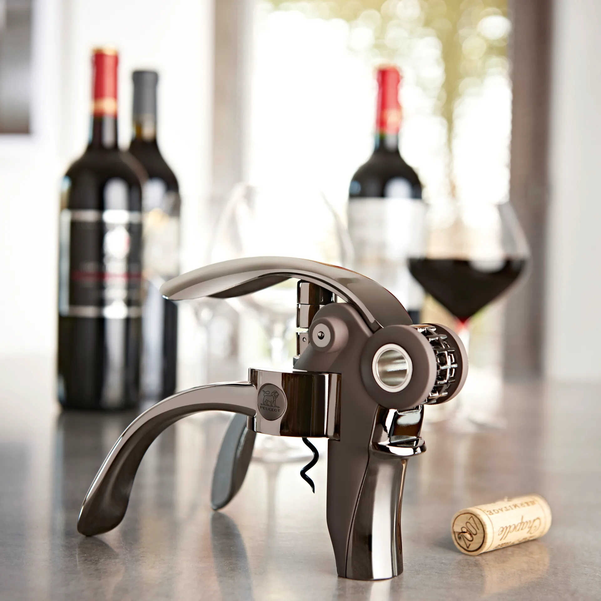 Peugeot Baltaz korkskrueåpner, Svart Peugeot