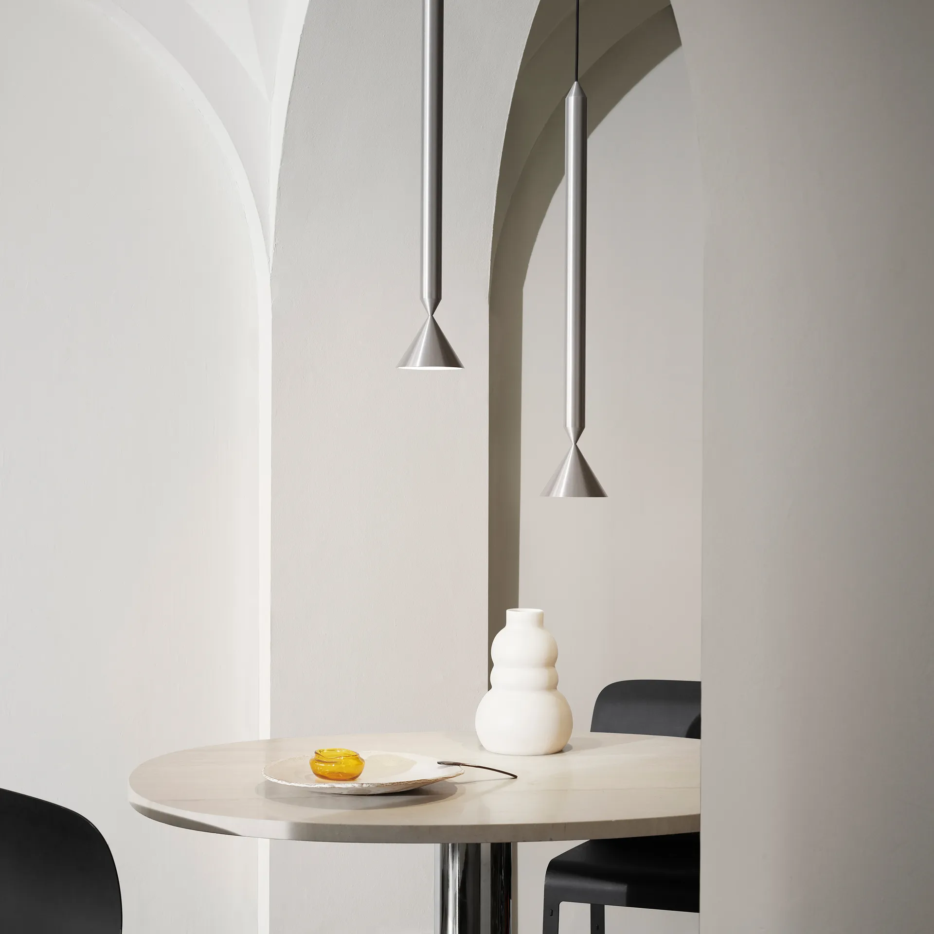 Apollo 59 taklampe, Aluminium Pholc