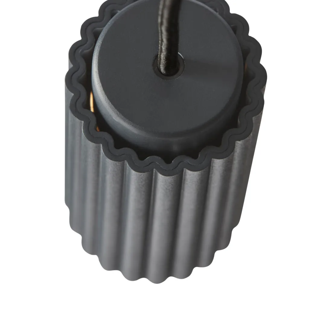 Donna 7 taklampe GU9, Black ink Pholc