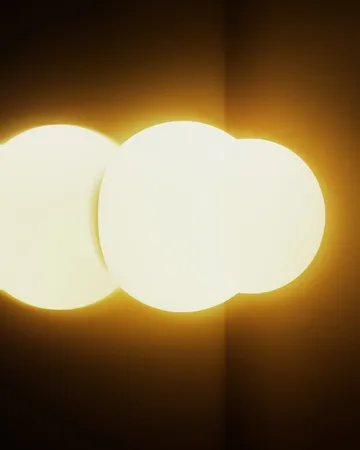 Fall 11 vegglampe - Hvit - Pholc