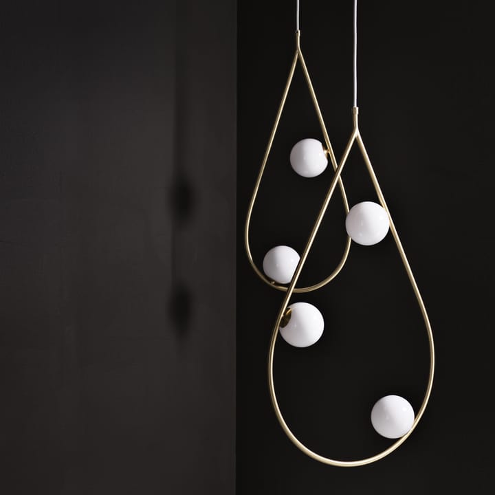 Pearls 80 taklampe, messing Pholc