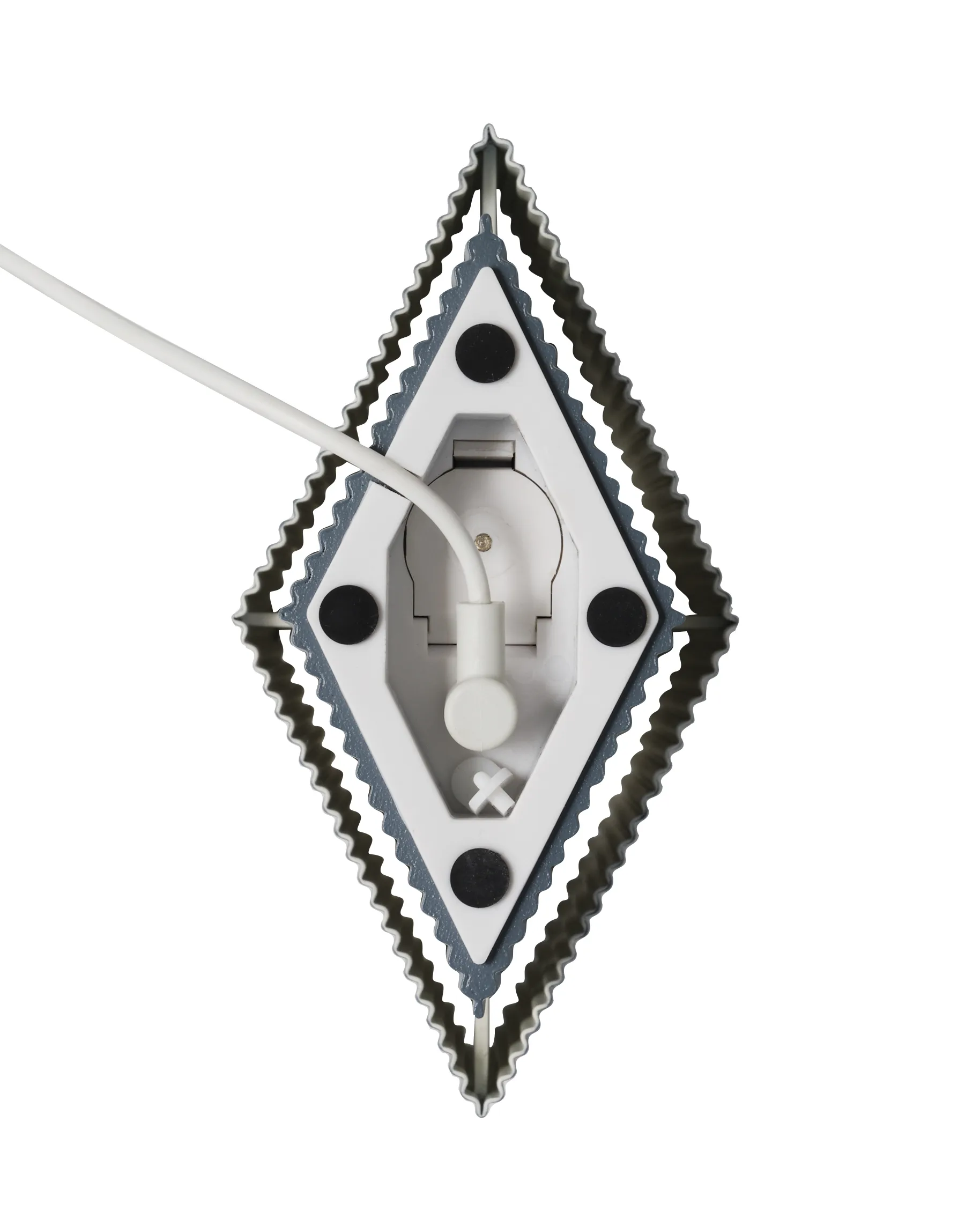 Romb Mini portable bordlampe 19 cm, Blue Stone Pholc