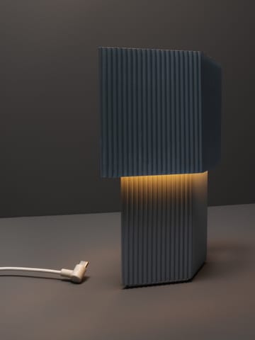 Romb Mini portable bordlampe 19 cm - Blue Stone - Pholc