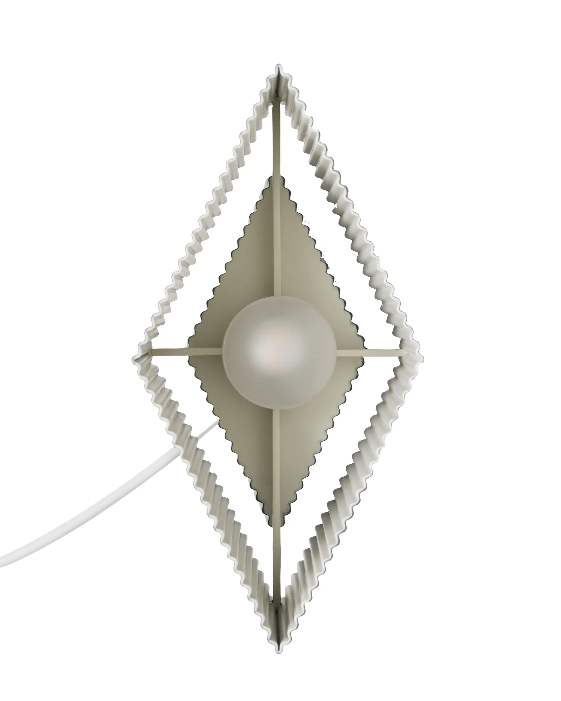 Romb Mini portable bordlampe 19 cm, Cotton Pholc