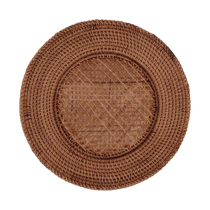 Classic Rattan bordbrikke - Dark Brown, 33 cm - Pick a Poppy