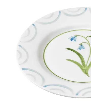 Cottage Flower tallerken - Light Blue, 28 cm - Pick a Poppy
