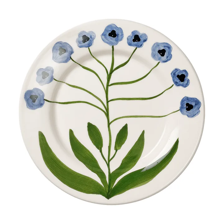 Madelen Möllard Pansy salattallerken - Blue, 22 cm - Pick a Poppy