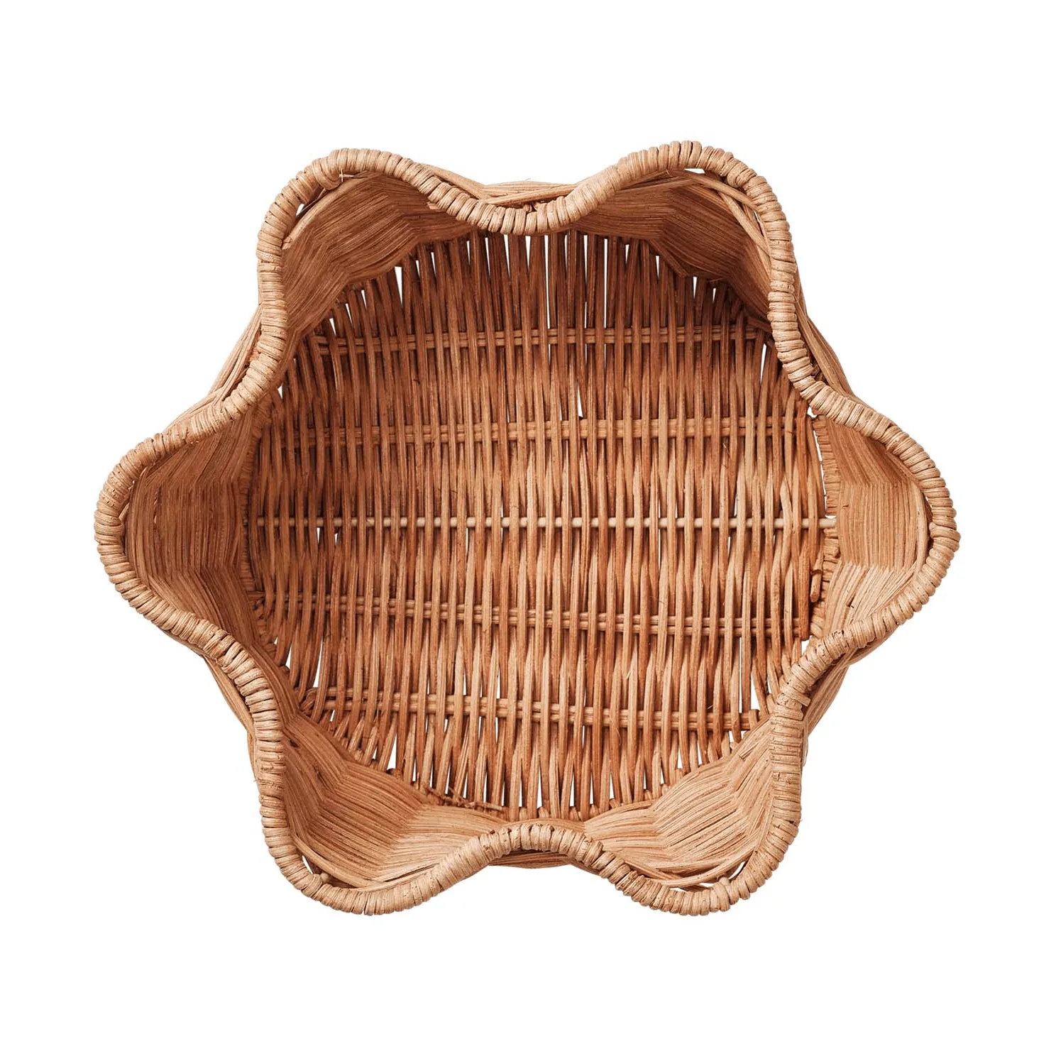 Rattan Round kurv, Natural, 23 cm Pick a Poppy