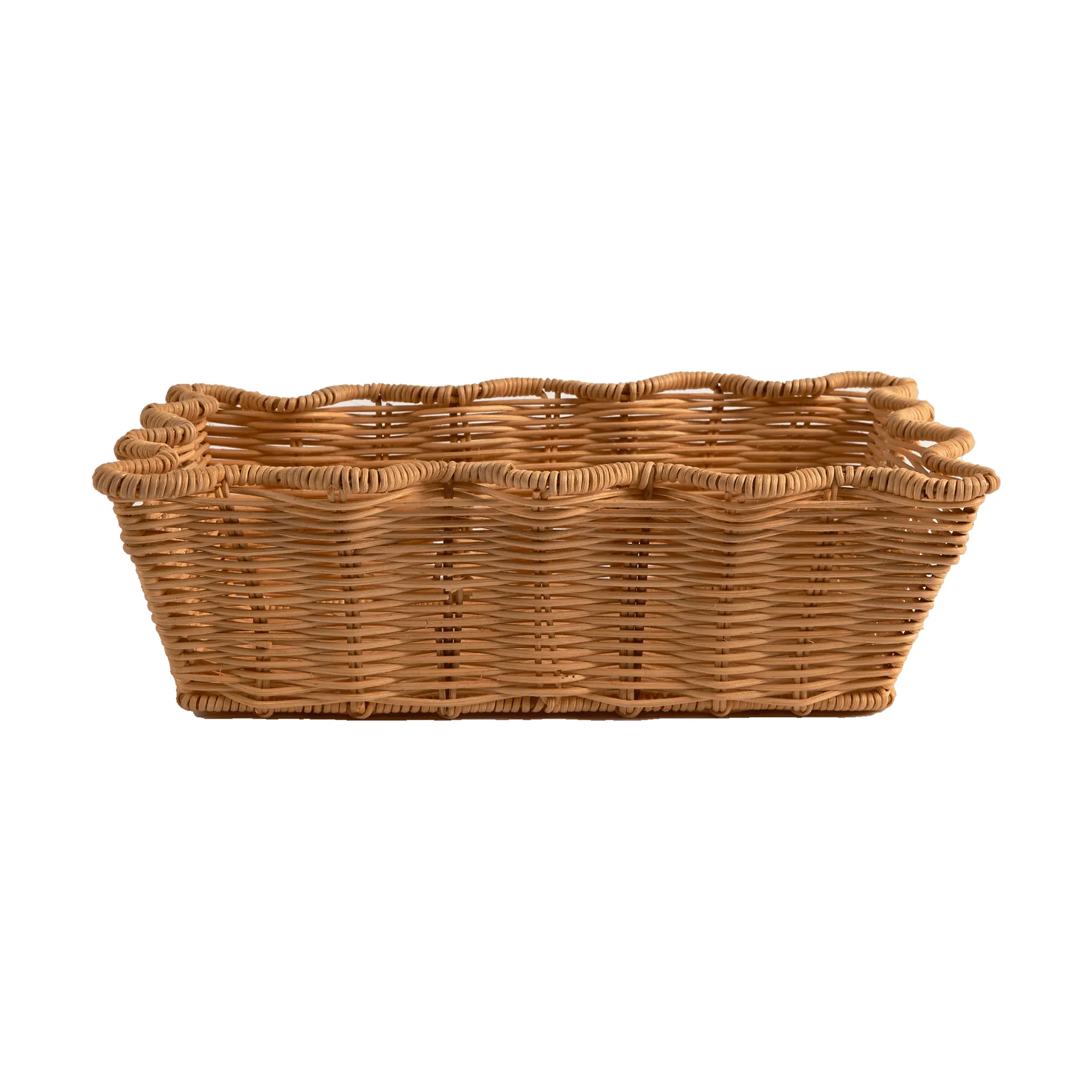 Scallop Rattan kurv, Natural, 20x30 cm Pick a Poppy