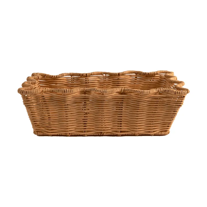 Scallop Rattan kurv - Natural, 20x30 cm - Pick a Poppy