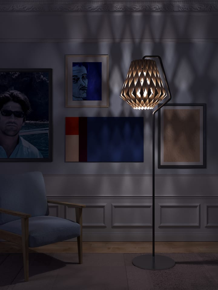 Pilke Signature gulvlampe Ø28 cm, Bjørk Pilke