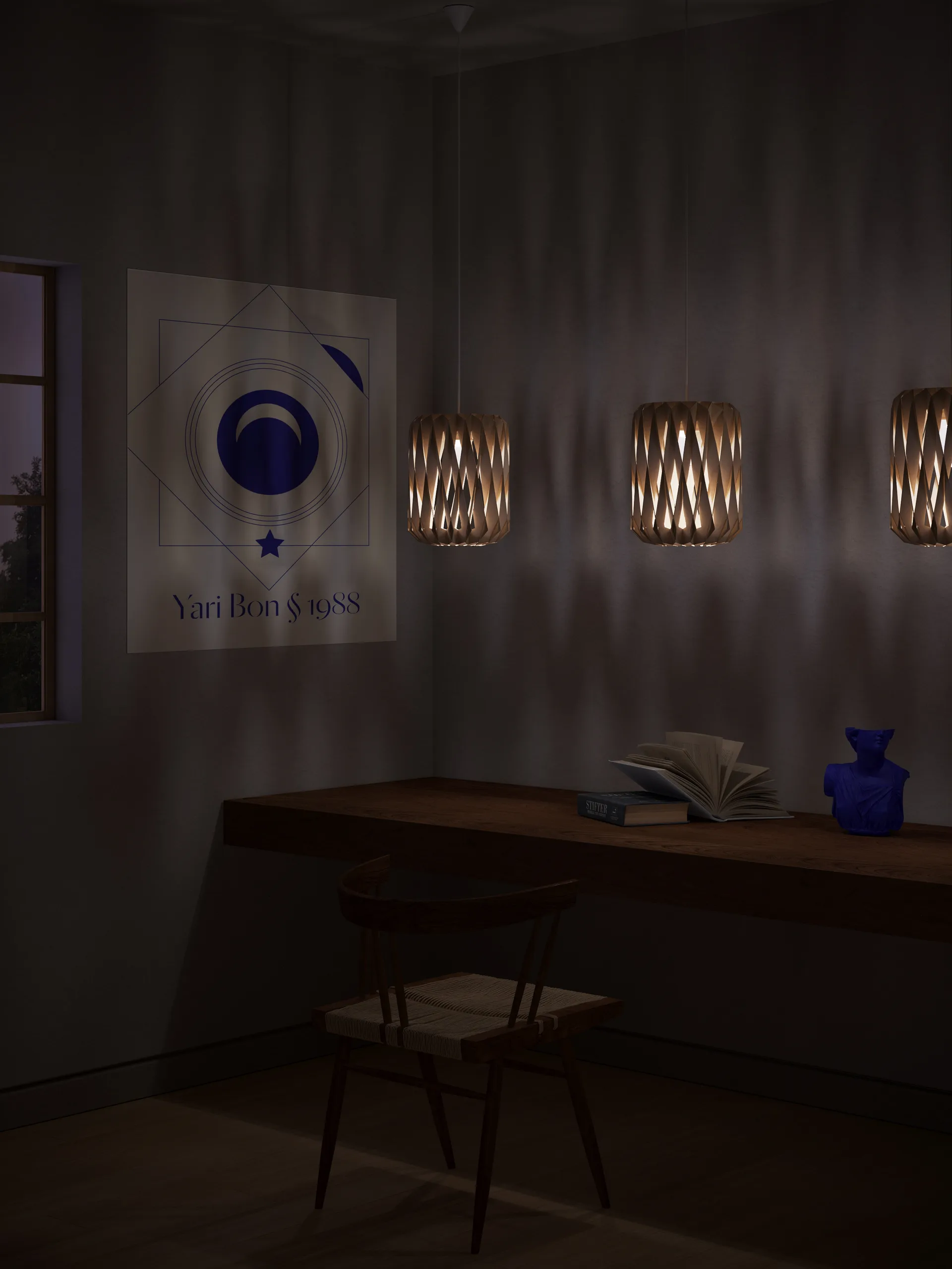 Pilke Signature pendel Ø18 cm, Bjørk Pilke