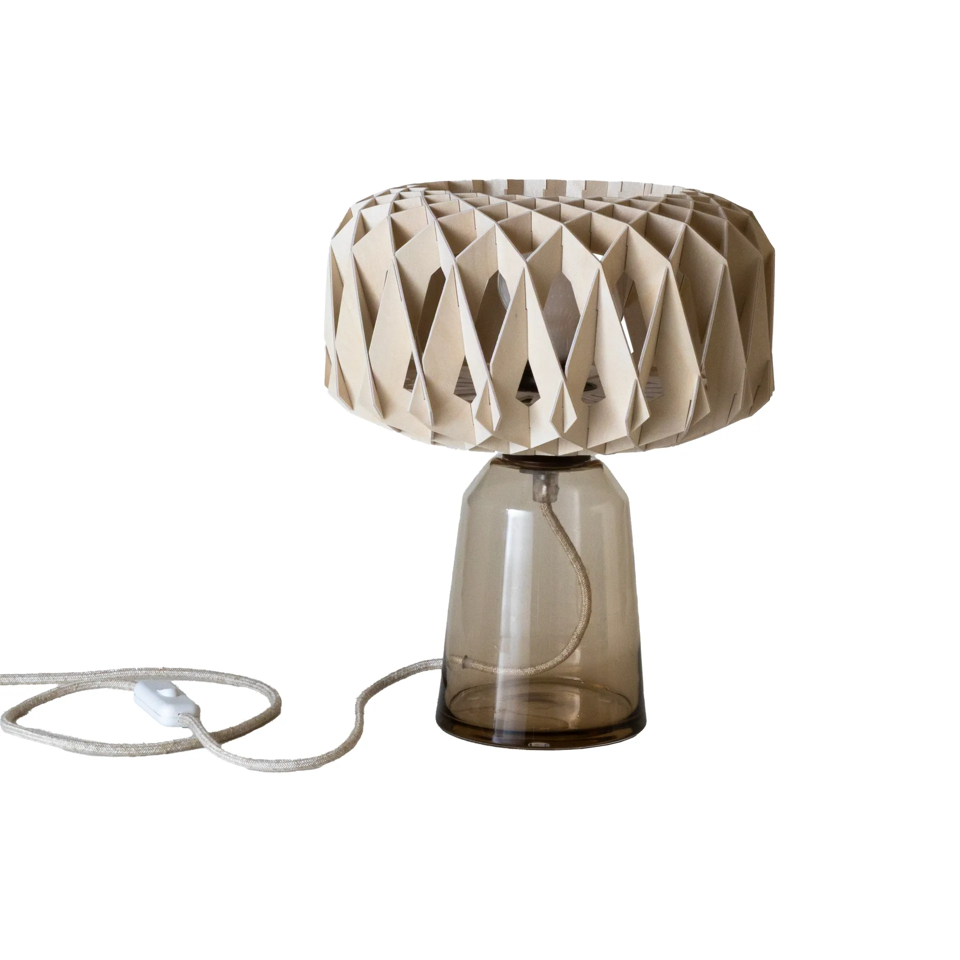 Signature 25 bordlampe, Amber-bjørk, Ø28x34 cm Pilke